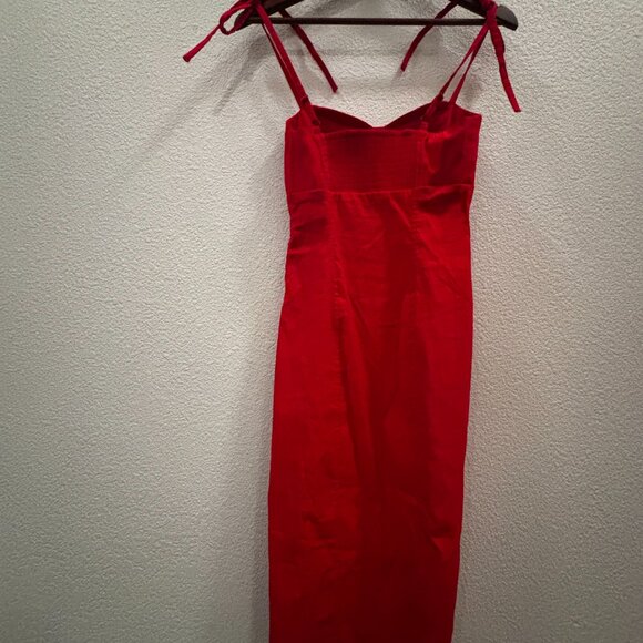 Red Hot Anthropologie Cocktail Dress - Picture 3 of 5